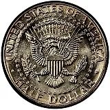 50 центов 1988, D, знак монетного двора "D" - Денвер [США]