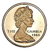 6 пенсов 1966 [Гамбия]