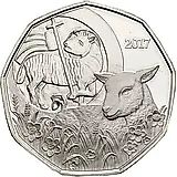 5 евро 2017, Пасхальный агнец [Австрия]