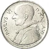 1 лира 1968 [Ватикан]