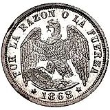 ½ десимо 1867-1881 [Чили]