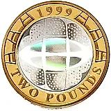 2 фунта 1999, ЧМ по регби [Великобритания]