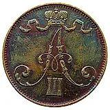 5 Pennia 1888-1892 [Finland]