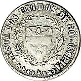 2 реала 1880 [Колумбия]