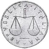 1 лира 1951 [Италия]