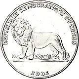 1 франк 2004, Войтыла [Демократическая Республика Конго]