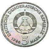 5 Marks 1986, New Palace [Germany / GDR]
