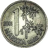 1 марка 2001, М, памятная [Финляндия]