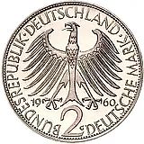 2 марки 1960, G, Макс Планк [Германия]