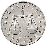 1 лира 1955 [Италия]