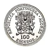 100 эскудо 1986, 10 лет автономии [Португалия]