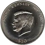 10 долларов 2000, Джон Кеннеди [Либерия]
