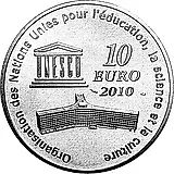 10 евро 2010, Культурное наследие ЮНЕСКО - Тадж-Махал [Франция]