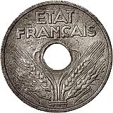 10 сантимов 1941, ÉTAT FRANÇAIS [Франция]
