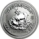 1 доллар 2003, год козы [Австралия]