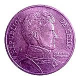 10 песо 2010, Без метки "R.Thenot" на аверсе [Чили]