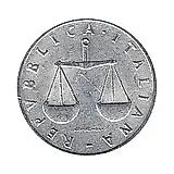 1 лира 1954 [Италия]