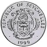 5 рупий 1999, Свадьба Принца Эдварда и Мисс Софи Рис-Джонс [Сейшельские Острова]