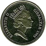 5 фунтов 1995, 50 лет Победы в Европе (VE Day) [Гибралтар]