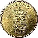 1 крона 1957 [Дания]