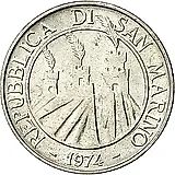 2 лиры 1974 [Сан-Марино]