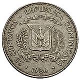 25 сентаво 1983-1987 [Доминикана / Доминика]