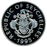 1 рупия 1995, Свадьба Короля Георга VI и Елизаветы Боуз-Лайон, 1923 [Сейшельские Острова] Proof