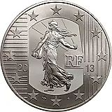 10 евро 2013, 40 лет фабрике в Пессаке [Франция]