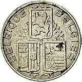 5 франков 1938, Надпись - 'BELGIQUE - BELGIE' [Бельгия]