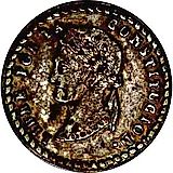 1 суэльдо 1855, Отметка МД "PAZ" - Ла-Пас, без венка на голове [Боливия]