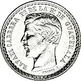 ½ реала 1862-1865 [Гватемала]