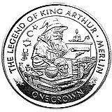 1 крона 1996, Мерлин [Остров Мэн]