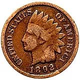 1 цент 1892, Indian Head Cent [США]