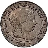 2½ сентимо 1865-1868 [Испания]