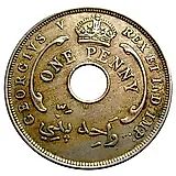 1 пенни 1912 [Британская Западная Африка]