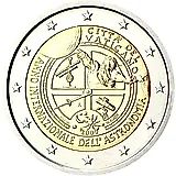 2 евро 2009, Международный год астрономии [Ватикан]