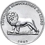 25 сантимов 2002, коза [Демократическая Республика Конго]