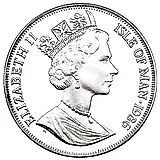 1 крона 1986, Чемпионат мира по футболу 1986, Мексика /флаги/ [Остров Мэн]