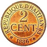 2 сантима 1886 [Гаити]