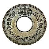 1/2 пенни 1934 [Фиджи]