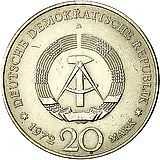 20 марок 1972, Вильгельм Пик [Германия / ГДР]