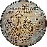 5 марок 1985, год музыки [Германия / ФРГ]