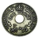1 пенни 1942 [Британская Западная Африка]