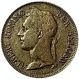 50 сантимов 1923, BELGEN [Демократическая Республика Конго / Бельгийское Конго]