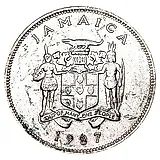 25 центов 1987 [Ямайка]