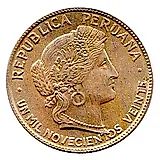 10 сентаво 1920, UN MIL NOVECIENTOS VEINTE [Перу]