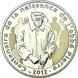10 евро 2012, 100 лет со дня рождения Аббата Пьера [Франция]