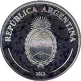 5 песо 2013, Чемпионат мира по футболу в Бразилии 2014 [Аргентина]