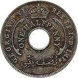 1/2 пенни 1941 [Британская Западная Африка]