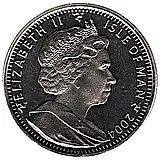 1 крона 2004, Чемпионат Европы по футболу 2004 /летящий мяч/ [Остров Мэн]